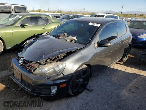 2013 Volkswagen GTI с VIN WVWED7AJ7DW043327, выставлен на аукционе Copart как лот 72492174 с пробегом 98 854 миль миль и Списание • Salvage title. История ставок и продаж доступна на DreamBid. Изображение 1.