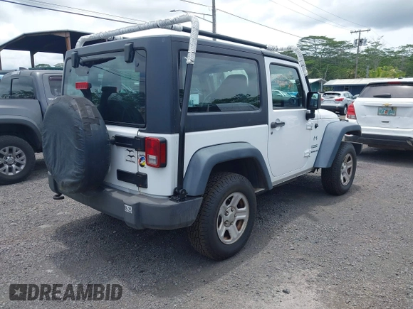 2013 Jeep Wrangler Sport with VIN 1C4AJWAG6DL626429, listed as a IAAI auction lot 42348347 with 120,104 mi miles and . Bid and sale history available at DreamBid. Image 4.