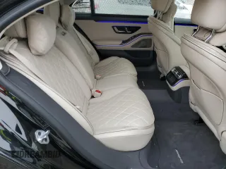 2023 Mercedes-Benz S-Class S 580 with VIN W1K6G7GB4PA222167, listed as a Copart auction lot 44016715 with 23,404 mi miles and Salvage Title. Bid and sale history available at carsss.com. Image 10.