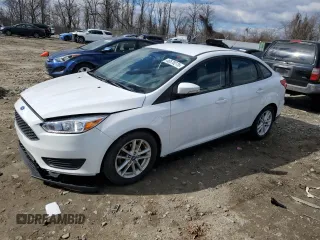 2015 Ford Focus SE with VIN 1FADP3F23FL217384, listed as a Copart auction lot 46570275 with 107,720 mi miles and Salvage Title. Bid and sale history available at carsss.com. Image 1.
