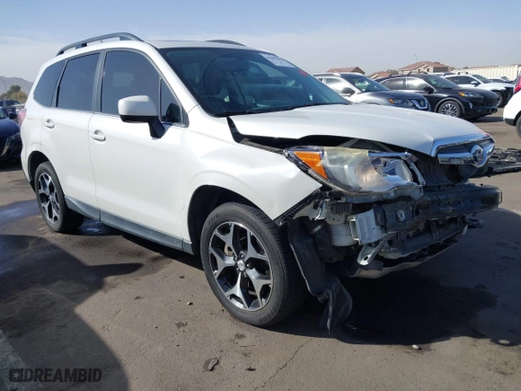 2014 Subaru Forester 2.0XT Premium with VIN JF2SJGDC6EH523777, listed as a IAAI auction lot 41699383 with 81,653 mi miles. Bid and sale history available at carsss.com. Image 1.