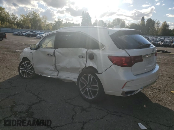 2020 Acura MDX Sport Hybrid w/Advance Pkg with VIN 5J8YD7H72LL001155, listed as a Copart auction lot 76534484 with 49,749 mi miles and Salvage Title. Bid and sale history available at carsss.com. Image 2.