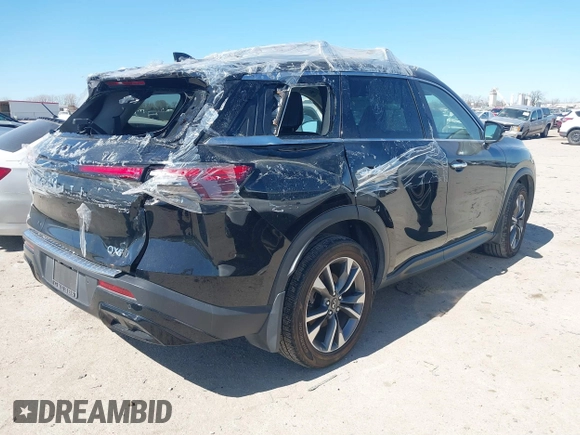 2023 Infiniti QX60 Luxe with VIN 5N1DL1FS9PC364963, listed as a IAAI auction lot 41681710 with 11,751 mi miles and . Bid and sale history available at DreamBid. Image 4.