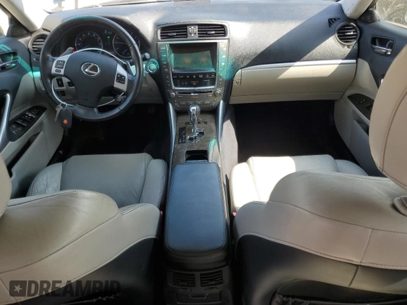 2012 Lexus IS 250 with VIN JTHCF5C26C5054494, listed as a Copart auction lot 53718735 with 140,635 mi miles and Salvage Title. Bid and sale history available at DreamBid. Image 8.