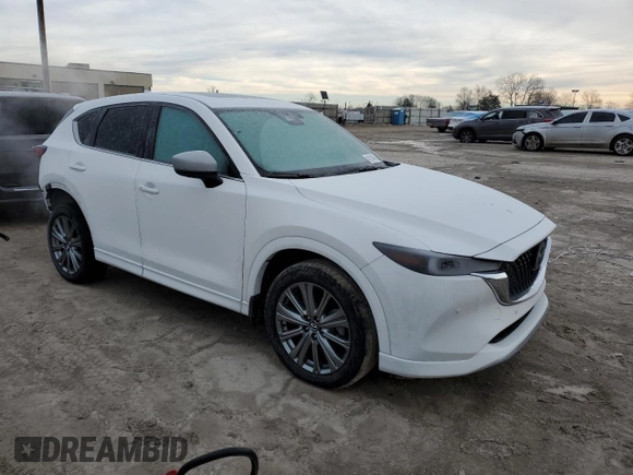 2024 Mazda CX-5 2.5 Turbo Signature with VIN JM3KFBXY2R0388321, listed as a Copart auction lot 42134045 with 20,549 mi miles and Salvage Title. Bid and sale history available at carsss.com. Image 4.