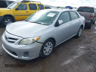 2011 Toyota Corolla L with VIN 2T1BU4EE5BC594215, listed as a IAAI auction lot 41802263 with 126,457 mi miles and . Bid and sale history available at DreamBid. Image 2.