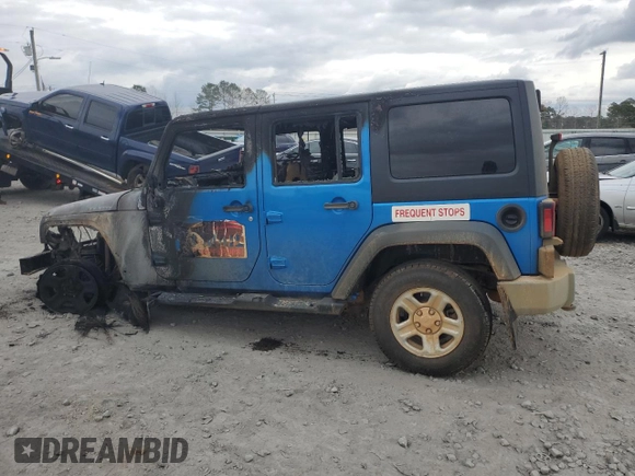 2015 Jeep Wrangler Unlimited Sport RHD with VIN 1C4BJWKG4FL669351, listed as a Copart auction lot 44122795 with Not provided miles and Non repairable. Bid and sale history available at DreamBid. Image 2.