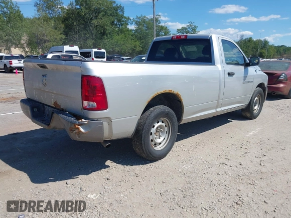 2011 Ram 1500 ST with VIN 3D7JB1EK5BG591638, listed as a IAAI auction lot 42810688 with 95,210 mi miles and . Bid and sale history available at DreamBid. Image 4.