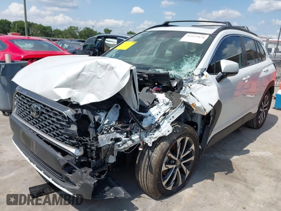 2024 Toyota Corolla Cross XLE with VIN 7MUDAAAG5RV097731, listed as a IAAI auction lot 42227874 with 9,151 mi miles and . Bid and sale history available at DreamBid. Image 2.