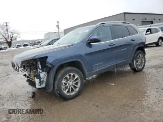 2021 Jeep Cherokee Latitude Lux with VIN 1C4PJMMX9MD159611, listed as a Copart auction lot 45284205 with 90,994 mi miles and Salvage Title. Bid and sale history available at carsss.com. Image 1.