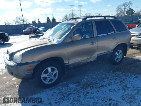 2002 Hyundai Santa Fe GLS with VIN KM8SC73D62U316002, listed as a IAAI auction lot 41249855 with Not Provided miles. Bid and sale history available at carsss.com. Image 2.