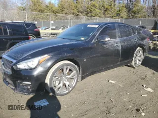 2019 Infiniti Q70 Luxe with VIN JN1BY1ARXKM585270, listed as a Copart auction lot 42320385 with 94,206 mi miles and Salvage Title. Bid and sale history available at DreamBid. Image 1.