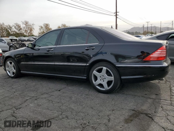 2003 Mercedes-Benz S-Class 5.0L with VIN WDBNG75J03A335168, listed as a Copart auction lot 84562614 with 91,096 mi miles and Salvage Title. Bid and sale history available at carsss.com. Image 2.