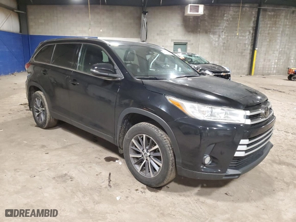 2019 Toyota Highlander SE with VIN 5TDJZRFH7KS608156, listed as a Copart auction lot 44540045 with 164,160 mi miles and Salvage Title. Bid and sale history available at carsss.com. Image 4.
