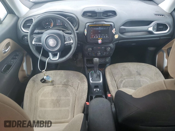 2018 Jeep Renegade Latitude z VIN ZACCJABB3JPJ55083, wystawiony jako Copart lot #53360935 z przebiegiem 122 712 mil mil oraz Czysty tytuł • Clean title. Historia ofert i sprzedaży dostępna na DreamBid. Obrazek 8.