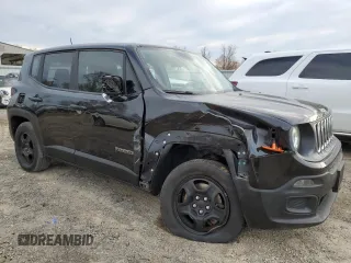 2017 Jeep Renegade Sport with VIN ZACCJAAB2HPF07830, listed as a Copart auction lot 49964105 with 128,273 mi miles and Salvage Title. Bid and sale history available at DreamBid. Image 4.