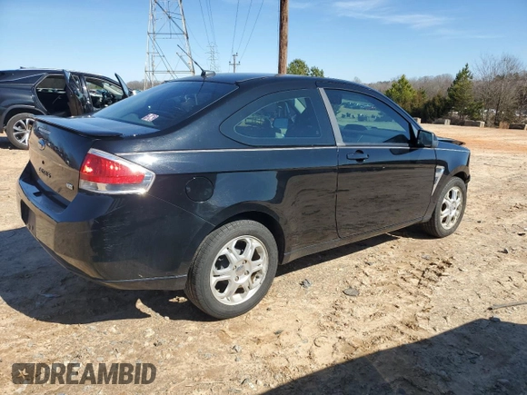 2008 Ford Focus SE with VIN 1FAHP33N48W249195, listed as a Copart auction lot 45601105 with 176,376 mi miles and Salvage Title. Bid and sale history available at carsss.com. Image 3.