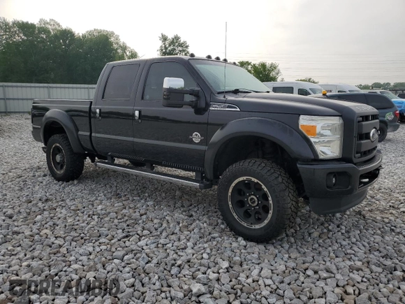 2015 Ford F-250 Lariat with VIN 1FT7W2BT4FEA24992, listed as a Copart auction lot 57040065 with 151,573 mi miles and Salvage title. Bid and sale history available at DreamBid. Image 4.