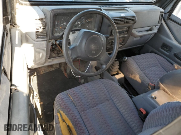 1998 Jeep Wrangler Sport with VIN 1J4FY19S1WP757593, listed as a Copart auction lot 52382945 with 230,086 mi miles and Salvage Title. Bid and sale history available at carsss.com. Image 8.