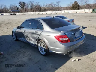 2013 Mercedes-Benz C 250 Sport with VIN WDDGF4HBXDR252243, listed as a Copart auction lot 43902225 with 116,027 mi miles and Salvage Title. Bid and sale history available at DreamBid. Image 2.