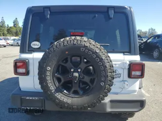 2021 Jeep Wrangler Unlimited Willys с VIN 1C4HJXDG4MW636293, выставлен на аукционе Copart как лот 44272675 с пробегом 34 480 миль миль и Списание • Salvage title. История ставок и продаж доступна на DreamBid. Изображение 6.