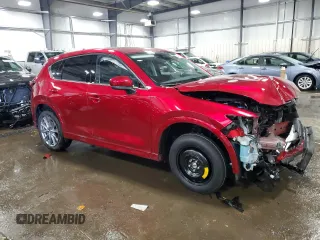 2025 Mazda CX-5 2.5 S Premium Plus Package with VIN JM3KFBEM5S0560900, listed as a Copart auction lot 45981575 with 1,499 mi miles and Salvage Title. Bid and sale history available at carsss.com. Image 4.
