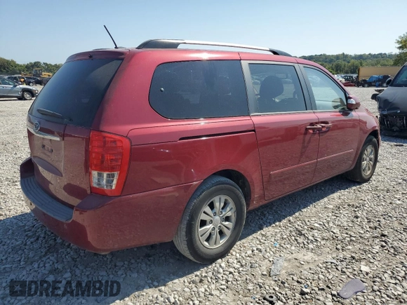 2011 Kia Sedona LX with VIN KNDMG4C77B6388700, listed as a Copart auction lot 71572634 with 169,016 mi miles and Salvage Title. Bid and sale history available at carsss.com. Image 3.