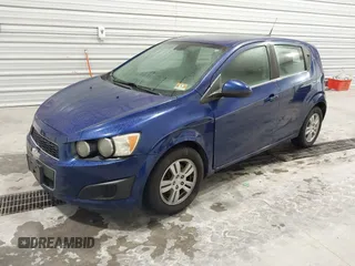 2013 Chevrolet Sonic LT with VIN 1G1JC6SB9D4252785, listed as a IAAI auction lot 41499502 with 114,924 mi miles. Bid and sale history available at carsss.com. Image 2.
