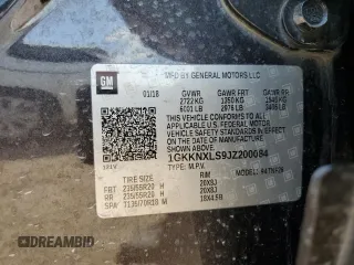 2018 GMC Acadia Denali with VIN 1GKKNXLS9JZ200084, listed as a Copart auction lot 60798145 with 170,029 mi miles and Salvage title. Bid and sale history available at DreamBid. Image 14.
