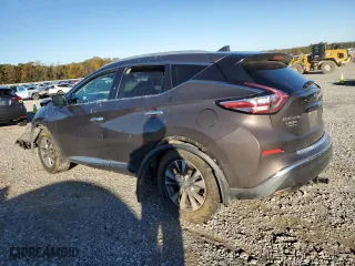 2017 Nissan Murano SL with VIN 5N1AZ2MGXHN107998, listed as a Copart auction lot 81230784 with 75,523 mi miles and Salvage Title. Bid and sale history available at carsss.com. Image 2.