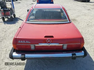1988 Mercedes-Benz 560 Series 560SL with VIN WDBBA48D5JA091300, listed as a Copart auction lot 53712135 with 77,692 mi miles and Clean Title. Bid and sale history available at carsss.com. Image 6.