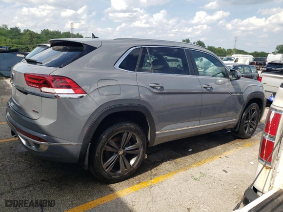 2022 Volkswagen Atlas Cross Sport 3.6L V6 SEL R-Line with VIN 1V2SE2CA4NC221258, listed as a Copart auction lot 57300014 with 59,416 mi miles and Salvage Title. Bid and sale history available at carsss.com. Image 3.