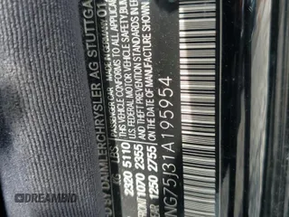 2001 Mercedes-Benz S 320/430/500 с VIN WDBNG75J31A195954, выставлен на аукционе Copart как лот 60406655 с пробегом Не указан миль и Списание • Salvage title. История ставок и продаж доступна на DreamBid. Изображение 12.