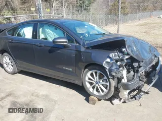 2019 Ford Fusion Hybrid SE with VIN 3FA6P0LU1KR235021, listed as a IAAI auction lot 41660786 with 93,331 mi miles. Bid and sale history available at carsss.com. Image 1.