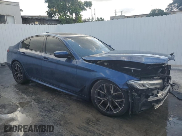 2021 BMW 5 Series 540i with VIN WBA53BJ09MCF41902, listed as a Copart auction lot 42562425 with 71,719 mi miles and Clean Title. Bid and sale history available at DreamBid. Image 4.
