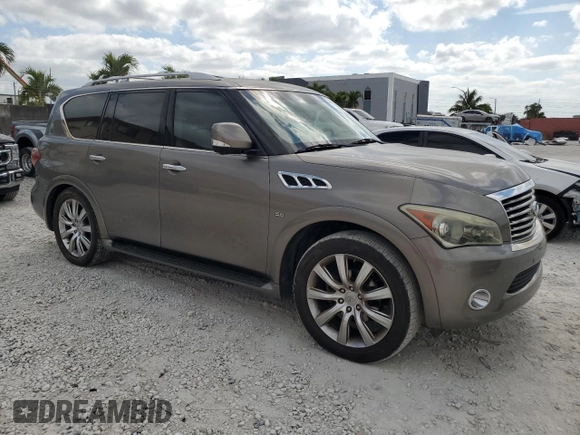 2014 Infiniti QX80 with VIN JN8AZ2ND2E9750573, listed as a Copart auction lot 54369015 with 139,286 mi miles and Clean Title. Bid and sale history available at carsss.com. Image 4.