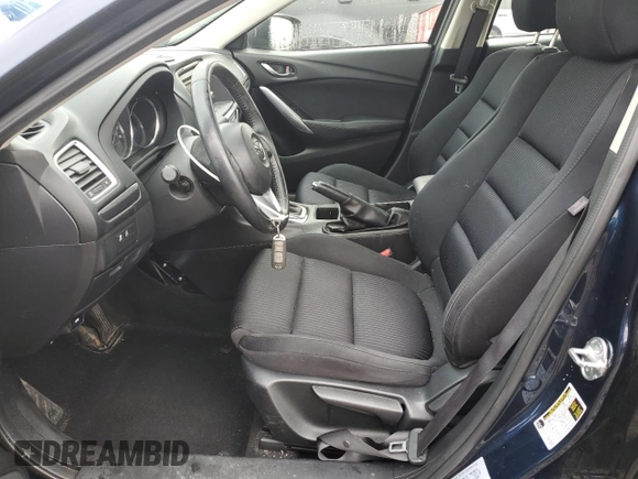 2015 Mazda 6 i Sport with VIN JM1GJ1U53F1191522, listed as a Copart auction lot 49593325 with 69,257 mi miles and Salvage Title. Bid and sale history available at carsss.com. Image 7.