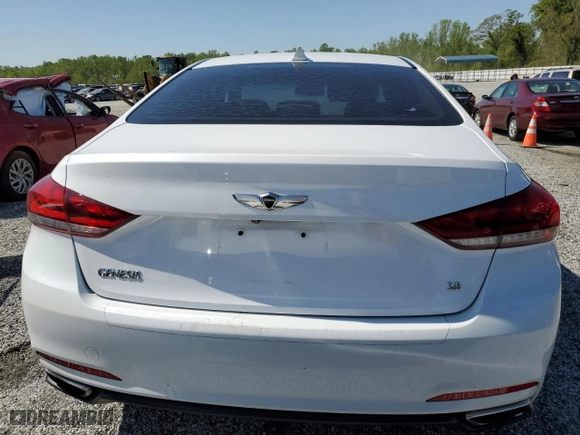 2016 Hyundai Genesis 3.8L with VIN KMHGN4JE4GU136132, listed as a Copart auction lot 52557205 with 150,184 mi miles and Clean Title. Bid and sale history available at carsss.com. Image 6.
