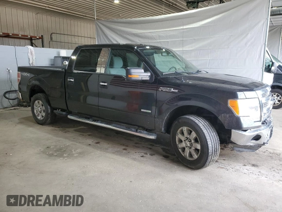 2014 Ford F-150 XL with VIN 1FTFW1ET9EFB65714, listed as a Copart auction lot 53198915 with 83,927 mi miles and Salvage title. Bid and sale history available at DreamBid. Image 4.