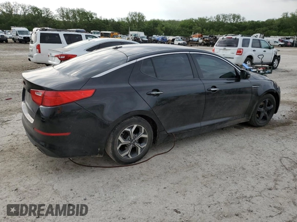 2014 Kia Optima LX z VIN 5XXGM4A79EG331820, wystawiony jako Copart lot #55628945 z przebiegiem Nie podano mil oraz Szkoda całkowita • Salvage title. Historia ofert i sprzedaży dostępna na DreamBid. Obrazek 3.