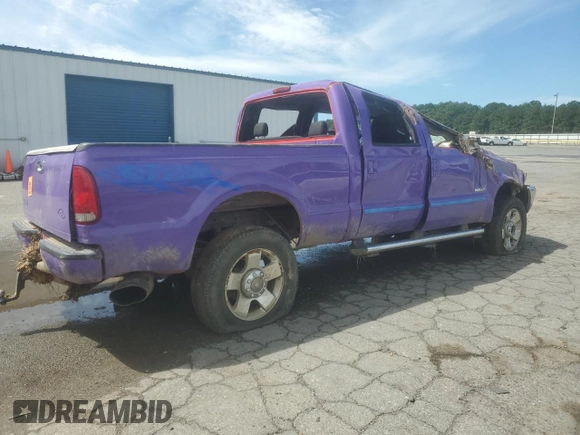 2005 Ford F-250 XL with VIN 1FTSW21P35EC79470, listed as a Copart auction lot 59625705 with 242,454 mi miles and Salvage title. Bid and sale history available at DreamBid. Image 3.