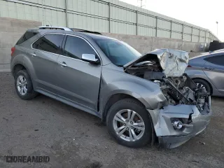 2012 Chevrolet Equinox LTZ with VIN 2GNFLFE51C6295573, listed as a Copart auction lot 46950795 with 106,742 mi miles and Salvage Title. Bid and sale history available at carsss.com. Image 4.