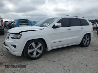 2016 Jeep Grand Cherokee Overland with VIN 1C4RJFCG1GC377512, listed as a Copart auction lot 62996785 with 160,718 mi miles and Salvage title. Bid and sale history available at DreamBid. Image 1.