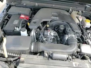 2021 Jeep Wrangler Unlimited Willys Sport with VIN 1C4HJXDG2MW564638, listed as a Copart auction lot 49881465 with 44,972 mi miles and Salvage title. Bid and sale history available at DreamBid. Image 14.