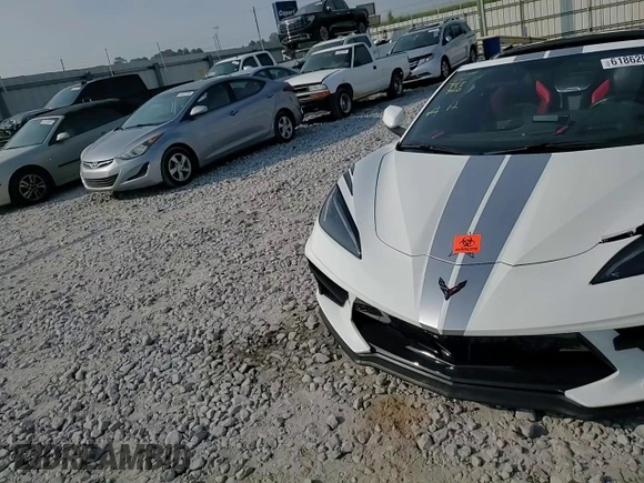 2021 Chevrolet Corvette 2LT with VIN 1G1YB2D47M5120014, listed as a Copart auction lot 61862085 with Not provided miles and Salvage title. Bid and sale history available at DreamBid. Image 14.