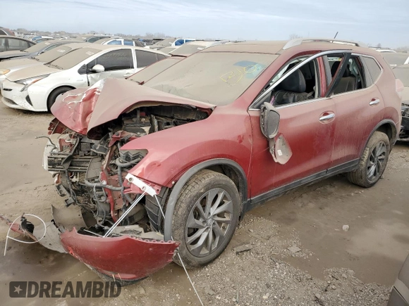 2015 Nissan Rogue SL with VIN 5N1AT2MV8FC791619, listed as a Copart auction lot 87383054 with Not Provided miles and Salvage Title. Bid and sale history available at carsss.com. Image 1.