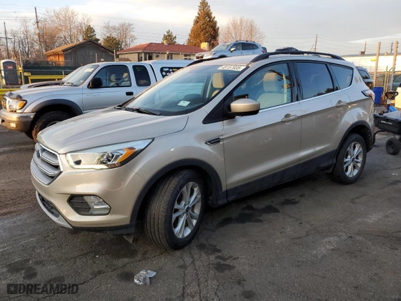 2017 Ford Escape SE with VIN 1FMCU0GD0HUC77449, listed as a Copart auction lot 48157935 with 29,074 mi miles and Salvage Title. Bid and sale history available at carsss.com. Image 1.