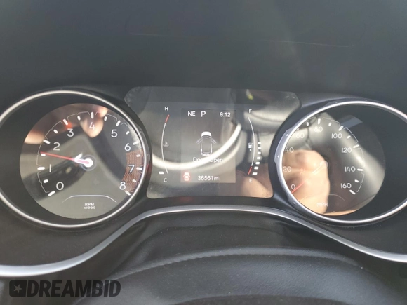 2021 Jeep Compass Altitude with VIN 3C4NJCBB5MT564013, listed as a Copart auction lot 46349225 with 36,561 mi miles and Salvage title. Bid and sale history available at DreamBid. Image 9.