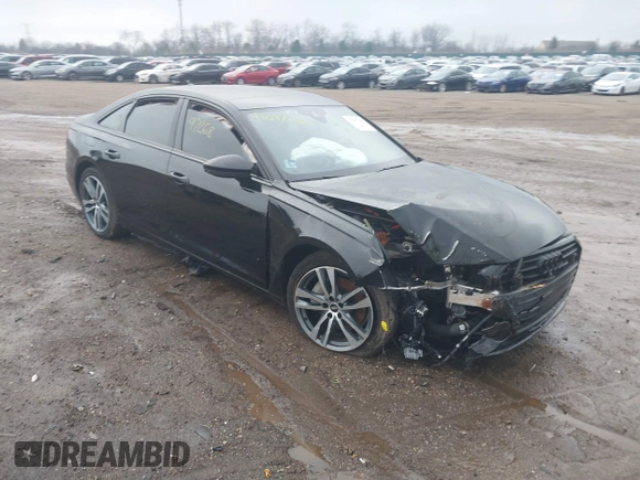 2021 Audi A6 Premium Plus with VIN WAUE3AF29MN087351, listed as a IAAI auction lot 41097268 with 43,202 mi miles. Bid and sale history available at carsss.com. Image 1.