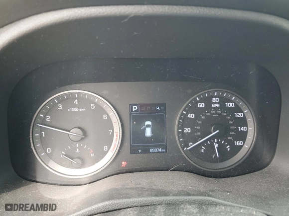 2017 Hyundai Tucson SE Plus with VIN KM8J33A47HU428047, listed as a Copart auction lot 50045495 with 85,947 mi miles and Salvage Title. Bid and sale history available at carsss.com. Image 9.